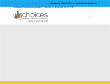 Tablet Screenshot of choicesadoption.ca